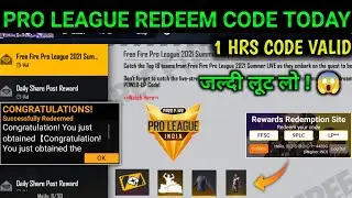 Pro League Redeem Code | Today New Redeem Code Free Fire | 29 June Free Reward Redeem Code Free Fire