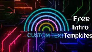 Neon aesthetic intro video idea no text