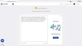 Pictory Script to Video Start