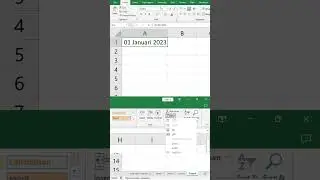Bikin tanggal Otomatis sampai 1 Tahun di Excel #tipsexcel #caracepatexcel
