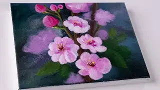 Cherry Blossom Painting | Flower Painting | Painting for Beginners