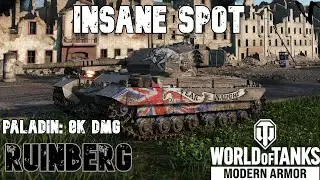 Insane Spot In Ruinberg: Paladin - 8K Damage: WoT Console - World of Tanks Console