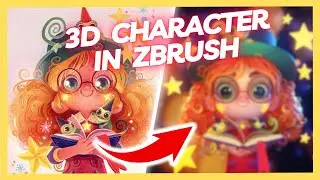 Sculpt Stylized 3D Character in ZBRUSH ✧ Time Lapse ✧