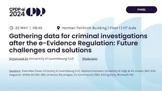 CPDP.ai 2024 - Gathering Data for Criminal Investigations After the e Evidence Regulation