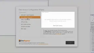 DevExpress WinForms Controls: Data Source Configuration Wizard