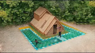 [ Full Video ] 15Days Building Underground House And Swimming Pool with Decoration Living Room