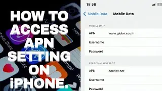 How To Access APN settings on iPhone.