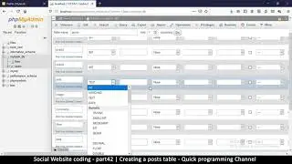 Social Website from scratch - Part 42 - creating a posts table | OOP PHP with MYSQL Database