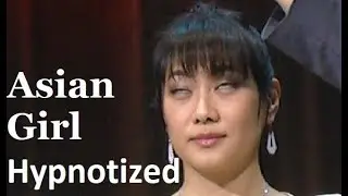 Asian model hypnotized on Live TV. Real Hypnosis Video. 催眠