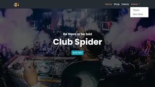 Club website - Bootstrap 4 - HTML & CSS - Code Therapy