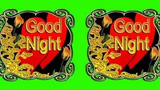 Good Night Green Screen Effects - Sweet Dreams blue Screen Animation - 3D Effects No 37