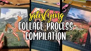 Oddly satisfying surreal collage process compilation | East of honey TikTok compilation