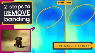 2 SIMPLE STEPS to REMOVE Banding in Photoshop | What is banding + how to fix banding in photographs