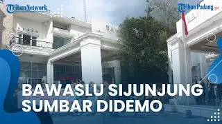 Massa Demo di Bawaslu Sijunjung Sumbar, Minta Penjelasan Dugaan Pelanggaran Kampanye di Masjid