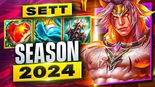 S14 High Elo Sett Gameplay #1 - Season 14 Split 1 SoloQue - Sett Builds&Runes - Sett Guide