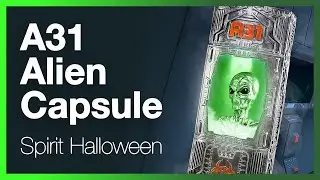 Spirit Halloween A31 Alien Capsule Prop - Unboxing, Review and How to Assemble.