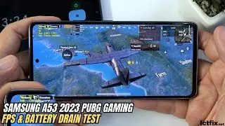 Samsung Galaxy A53 PUBG Mobile Gaming test 2023