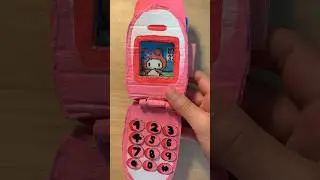 I made a my melody flip phone inspired by @ArtWithM1ya #cardboard #flipphone #sanrio #fyp #viral