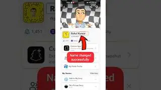 How to edit name in Snapchat / Snapchat par name change kaise karen ? // Snapchat #shorts #viral