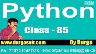 Learn Python Programming Tutorials || Python DataBase Programming Part - 1​ || On 27-05-2018