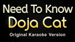 Need To Know - Doja Cat (Karaoke Songs With Lyrics - Original Key)