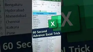 🔥🔥Advance Excel Trick 🔥60 Sec. Excel Trick #shorts #ytshorts #excel #computertricks #excelformula