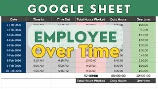 Master Employee Time Tracking in Google Sheets