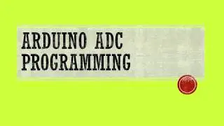 Arduino ADC Programming