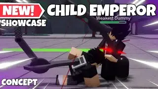 The Strongest Battlegrounds NEW UPCOMING CHILD EMPEROR CHARACTER + NEW PURE ROBOTIC SHOWCASE CONCEPT