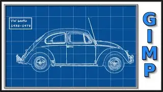 Gimp: How To Make a Blueprint