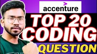 Top 20 Coding Questions Asked in Accenture🔥| Accenture Coding Questions and Answers