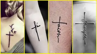 Simple & Cute Cross Tattoo Design Ideas For Girls 2025 | Lovely Cross Tattoos For Ladies 2025