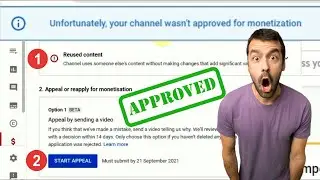 Unfortunately Your Channel Wasn't Approved For Monetization || How to Solve Reused Content Problem