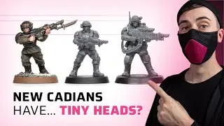 New plastic Cadian Shock Troops SCALE COMPARISON (why are the heads so small???)