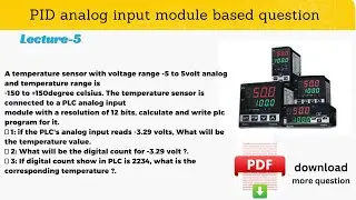 temperature based analog plc question | Analog PLC Examples | Analog PLC Application |