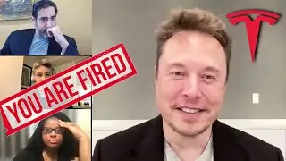 Elon Musk FIRES Tesla Employees on zoom meeting | AI