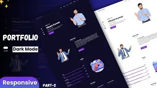 👨How To Make A Portfolio Website Using HTML CSS JS | Complete Responsive | Becodewala | PART-2
