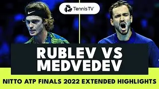 Daniil Medvedev vs Andrey Rublev THRILLING Encounter | Nitto ATP Finals 2022 Extended Highlights