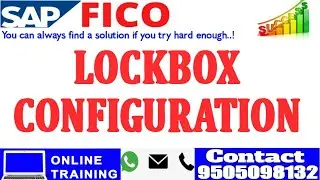 SAP FICO LOCKBOX CONFIGURATION|| END TO END CONFIGURATION STEPS