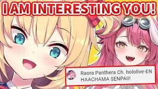 Haachama finds Raora on comment section then start aiming her...【Hololive】