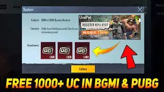 😍FREE 1000+ UC IN BGMI - BIGGEST FREE UC UNIPIN EVENT IS HERE @ParasOfficialYT