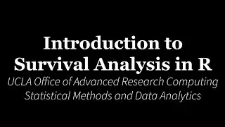 Introduction to Survival Analysis in R