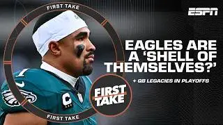 First Take agrees the Eagles look like a SHELL OF THEMSELVES and have NO IDENTITY 🍿