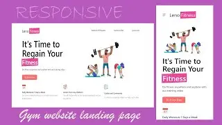 Build Fitness Landing Page Using Html, TailwindCSS & Javascript