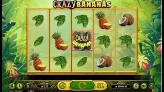 Demo gameplay of Crazy Bananas by Booming Games