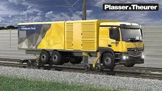 Plasser InfraSpector Truck - measuring system on wheels