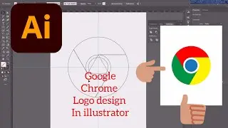 How To Make Google Chrome Logo in Adobe illustrator 2022 | Adobe illustrator tutorial | 2023