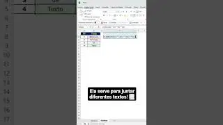 Fórmula CONCAT a fórmula de texto mais usada no Excel | #shorts