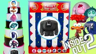 INSIDE OUT 2 Disk Drop Game! Anxiety Traps All the Emotions In GIANT CAKE!