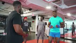 Michael Jai White & Omar Sy Training